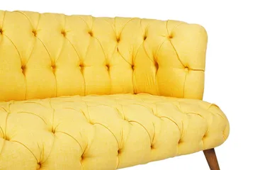 Monroew 2-sits Soffa - Gul/Natur - Möbler - Vardagsrum - Soffor - 2-sits soffor