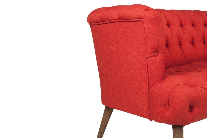 Monroew 2-sits Soffa - Röd/Natur - Möbler - Vardagsrum - Soffor - 2-sits soffor