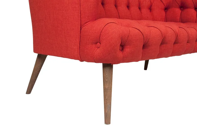 Monroew 2-sits Soffa - Röd/Natur - Möbler - Vardagsrum - Soffor - 2-sits soffor