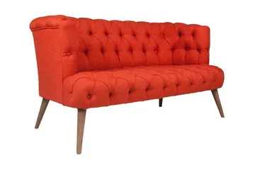 Monroew 2-sits Soffa - Röd/Natur - Möbler - Vardagsrum - Soffor - 2-sits soffor