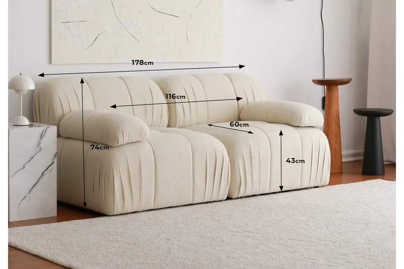 Murum Soffa 2-sits - Vit - Möbler - Vardagsrum - Soffor - 2-sits soffor