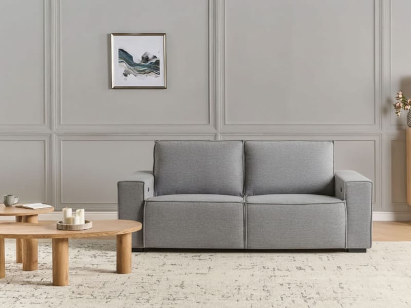 2-sits soffa Nukari - Grå - Möbler - Vardagsrum - Soffor - Reclinersoffor & Biosoffor