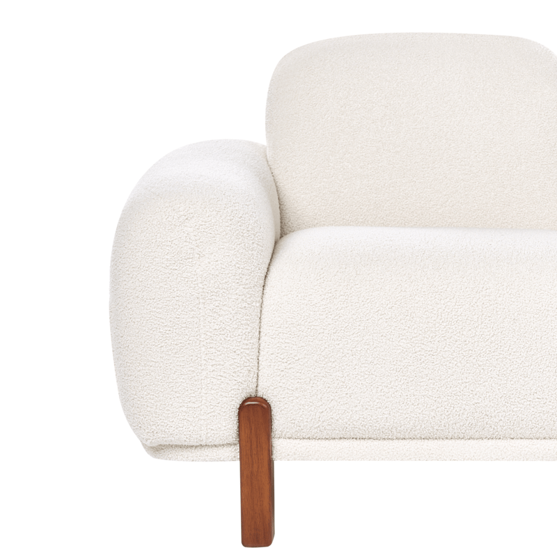 2-sits soffa Odnes i Bouclé - Vit - Möbler - Vardagsrum - Soffor - 2-sits soffor