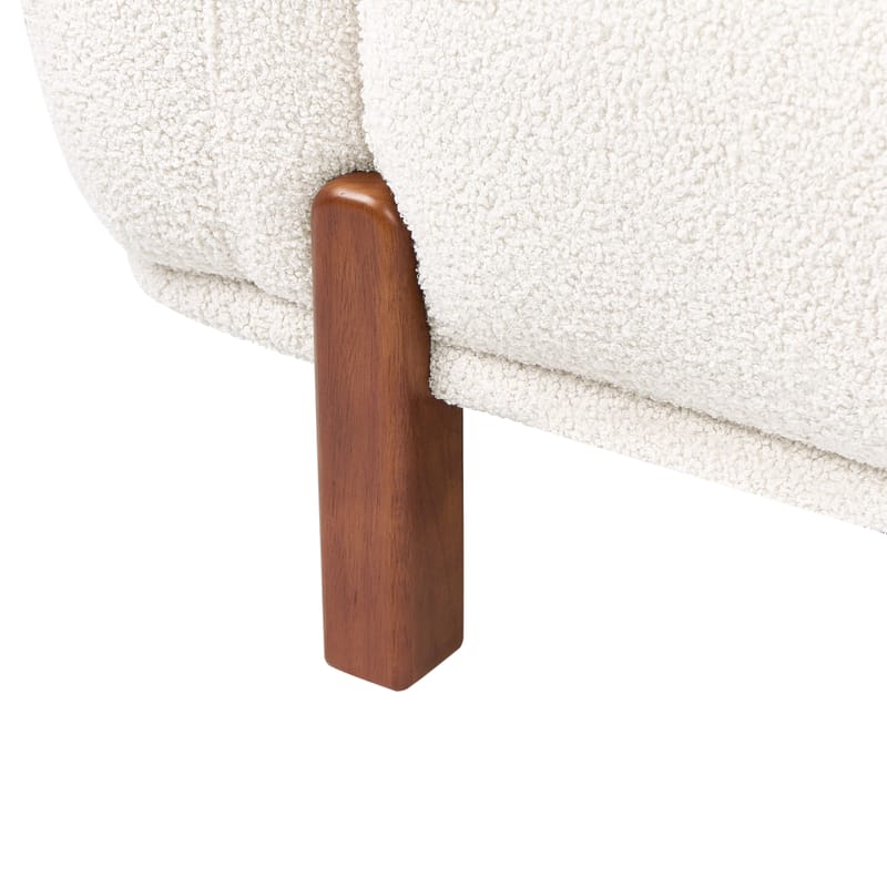 2-sits soffa Odnes i Bouclé - Vit - Möbler - Vardagsrum - Soffor - 2-sits soffor