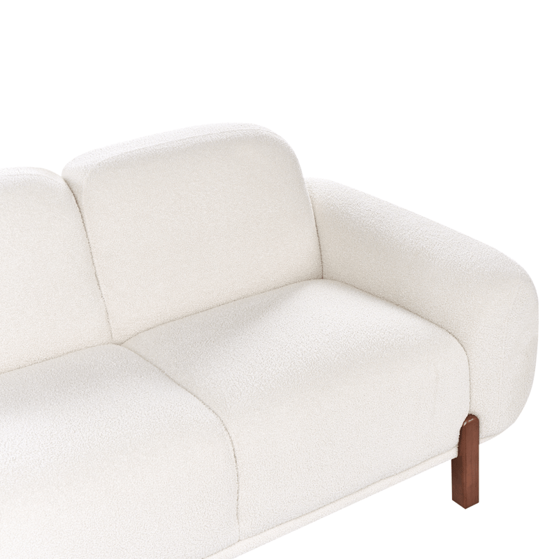 2-sits soffa Odnes i Bouclé - Vit - Möbler - Vardagsrum - Soffor - 2-sits soffor