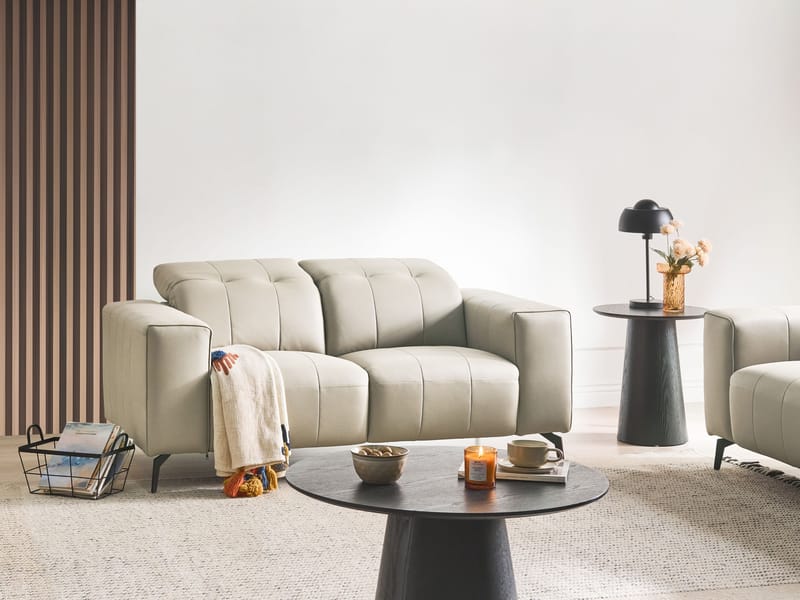 2-sits soffa Ommel - Ljusbeige - Möbler - Vardagsrum - Soffor - Reclinersoffor & Biosoffor