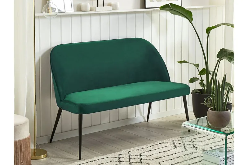 Osbyn 2-sits Soffa - Sammet/Mörkgrön - Möbler - Vardagsrum - Soffor - 2-sits soffor