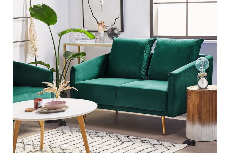 OTTESTAD 2-sits Soffa Sammet/Grön - Möbler - Vardagsrum - Soffor - 2-sits soffor