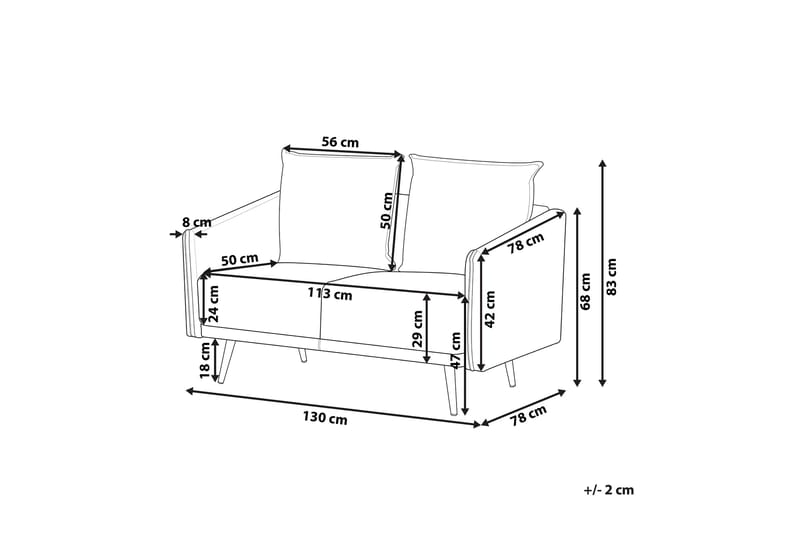 OTTESTAD 2-sits Soffa Sammet/Grön - Möbler - Vardagsrum - Soffor - 2-sits soffor