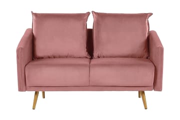 OTTESTAD 2-sits Soffa Sammet/Rosa