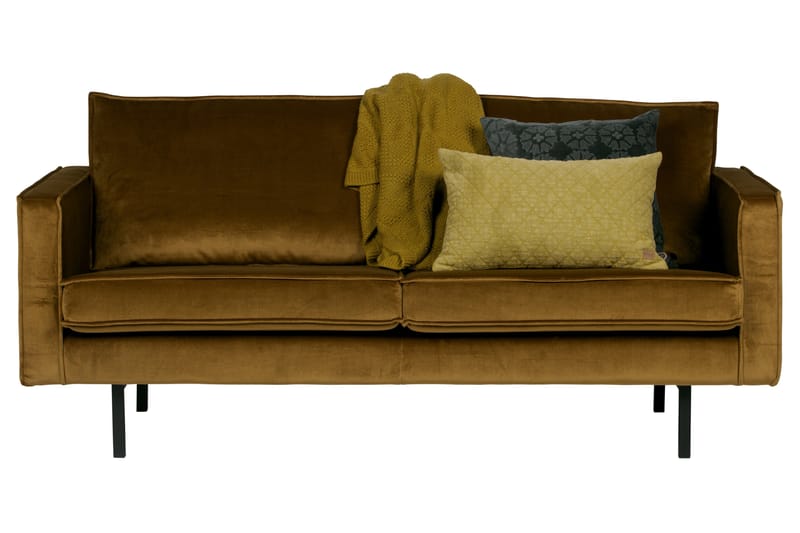 RAFAELE 2,5-sits Sammetssoffa Honungsgul - Möbler - Vardagsrum - Soffor - 2-sits soffor