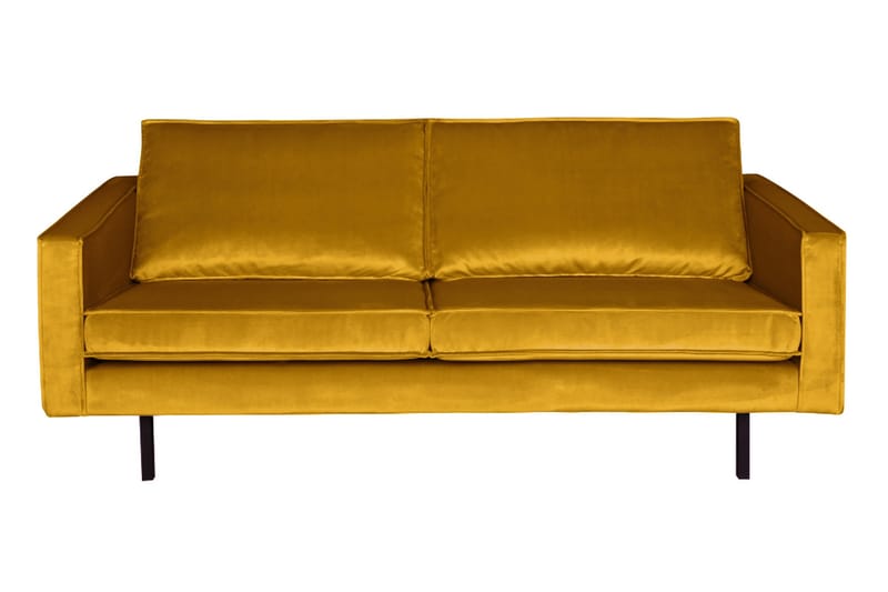 RAFAELE 2,5-sits Sammetssoffa Ockra - Möbler - Vardagsrum - Soffor - 2-sits soffor