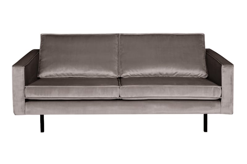 RAFAELE 2,5-sits Sammetssoffa Taupe - Möbler - Vardagsrum - Soffor - 2-sits soffor