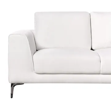 2-sits soffa Reinen - Vit, Svart - Möbler - Vardagsrum - Soffor - 2-sits soffor