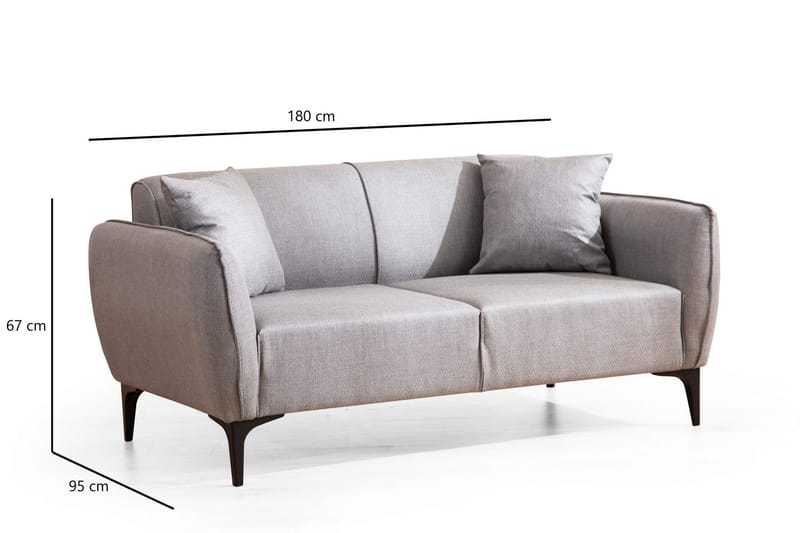 Rossland Soffa 2-sits - Grå - Möbler - Vardagsrum - Soffor - 2-sits soffor