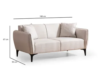 Rossland Soffa 2-sits - Vit - Möbler - Vardagsrum - Soffor - 2-sits soffor