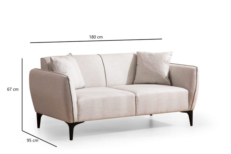 Rossland Soffa 2-sits - Vit - Möbler - Vardagsrum - Soffor - 2-sits soffor
