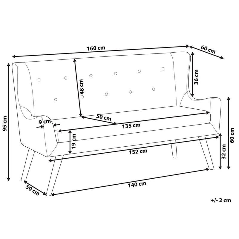 2-sits soffa Skibby - Vit, ljust trä - Förvaring - Småförvaring - Förvaringsställ - Pallställ
