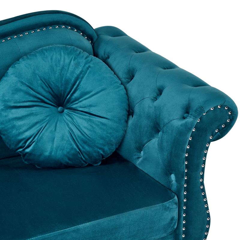 2-sits soffa Skien - Blågrön - Möbler - Vardagsrum - Soffor - Sammetssoffor
