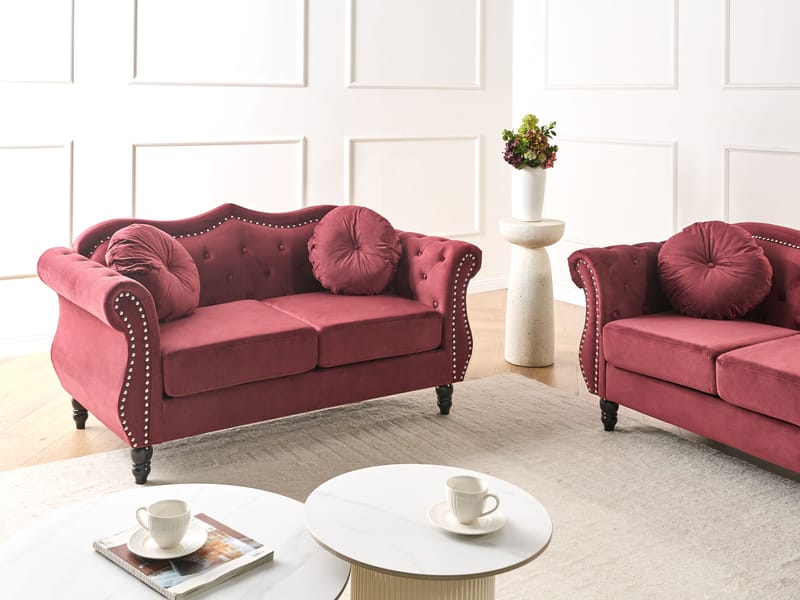 2-sits soffa Skien - Mörkröd - Möbler - Vardagsrum - Soffor - Sammetssoffor