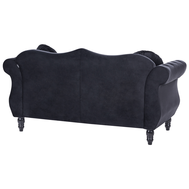 2-sits soffa Skien - Svart - Möbler - Vardagsrum - Soffor - Sammetssoffor