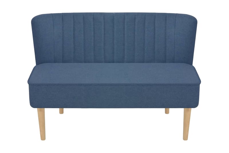 Soffa 117x55,5x77 cm tyg blå - Blå - 2-sits soffor