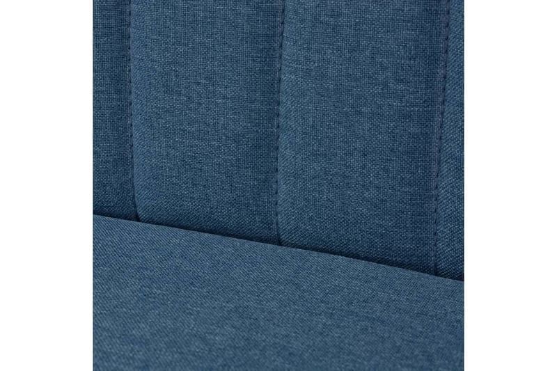 Soffa 117x55,5x77 cm tyg blå - Blå - 2-sits soffor