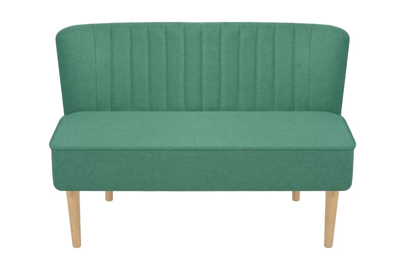 Soffa 117x55,5x77 cm tyg grön - Grön - 2-sits soffor