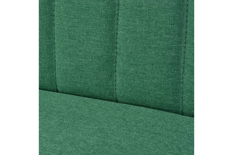 Soffa 117x55,5x77 cm tyg grön - Grön - 2-sits soffor