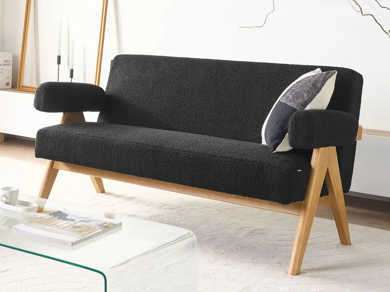 2-sits soffa Tamre - Svart, ljusbrun - Möbler - Vardagsrum - Soffor - 2-sits soffor