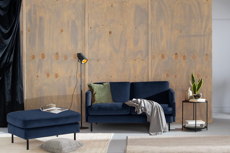 Teodin Sammetssoffa 2-sits - Blå - Möbler - Vardagsrum - Soffor - 2-sits soffor