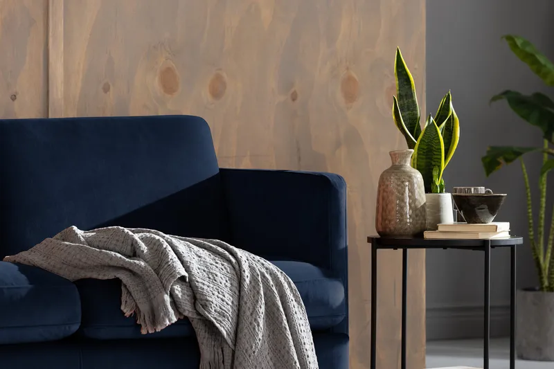 Teodin Sammetssoffa 2-sits - Blå - Möbler - Vardagsrum - Soffor - 2-sits soffor