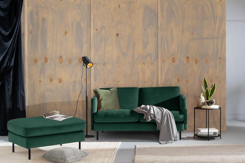 Teodin Sammetssoffa 2-sits - Grön - Möbler - Vardagsrum - Soffor - 2-sits soffor
