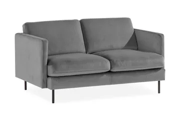 Teodin Sammetssoffa 2-sits - Ljusgrå - Möbler - Vardagsrum - Soffor - 2-sits soffor