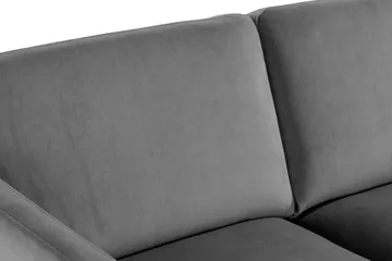 Teodin Sammetssoffa 2-sits - Ljusgrå - Möbler - Vardagsrum - Soffor - 2-sits soffor