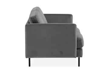 Teodin Sammetssoffa 2-sits - Ljusgrå - Möbler - Vardagsrum - Soffor - 2-sits soffor