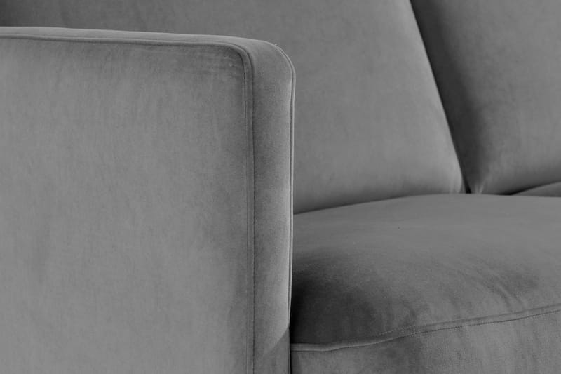 Teodin Sammetssoffa 2-sits - Ljusgrå - Möbler - Vardagsrum - Soffor - 2-sits soffor