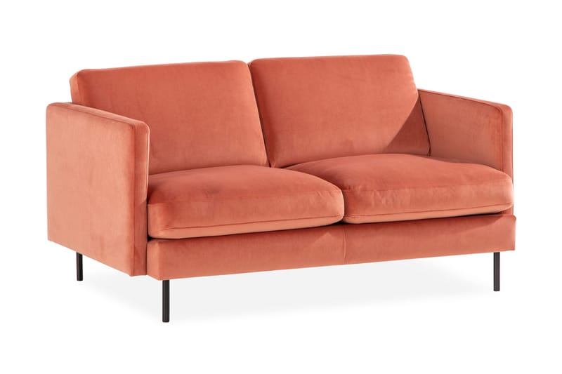 Teodin Sammetssoffa 2-sits - Rosa - Möbler - Vardagsrum - Soffor - 2-sits soffor