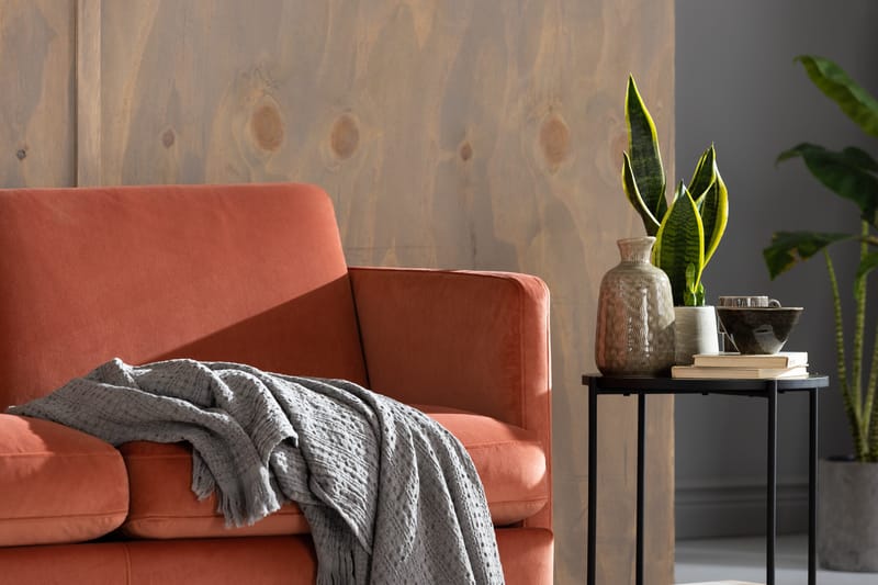 Teodin Sammetssoffa 2-sits - Rosa - Möbler - Vardagsrum - Soffor - 2-sits soffor