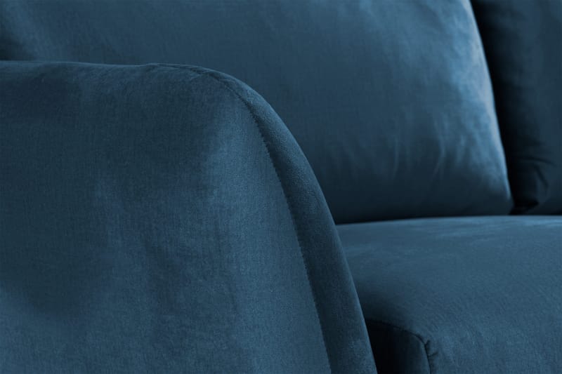 Trend 2-sits Sammetssoffa - Blå - Möbler - Vardagsrum - Soffor - 2-sits soffor