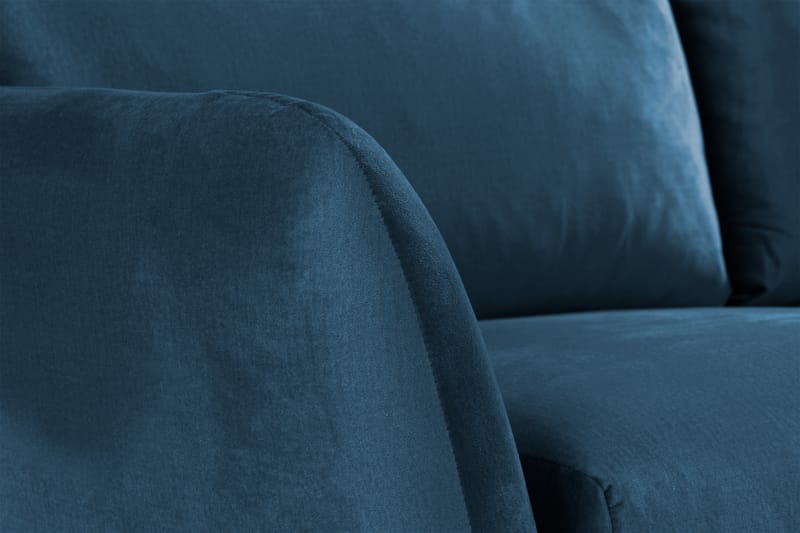 Trend 2-sits Sammetssoffa - Blå - Möbler - Vardagsrum - Soffor - 2-sits soffor
