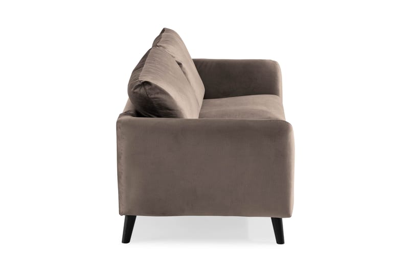 Trend 2-sits Sammetssoffa - Brun - Möbler - Vardagsrum - Soffor - 2-sits soffor
