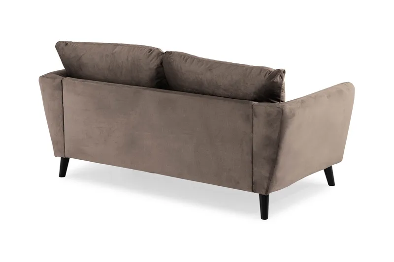 Trend 2-sits Sammetssoffa - Brun - Möbler - Vardagsrum - Soffor - 2-sits soffor