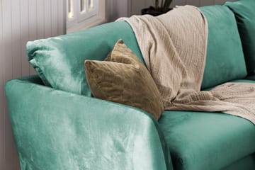 Trend 2-sits Sammetssoffa - Grön - Möbler - Vardagsrum - Soffor - 2-sits soffor