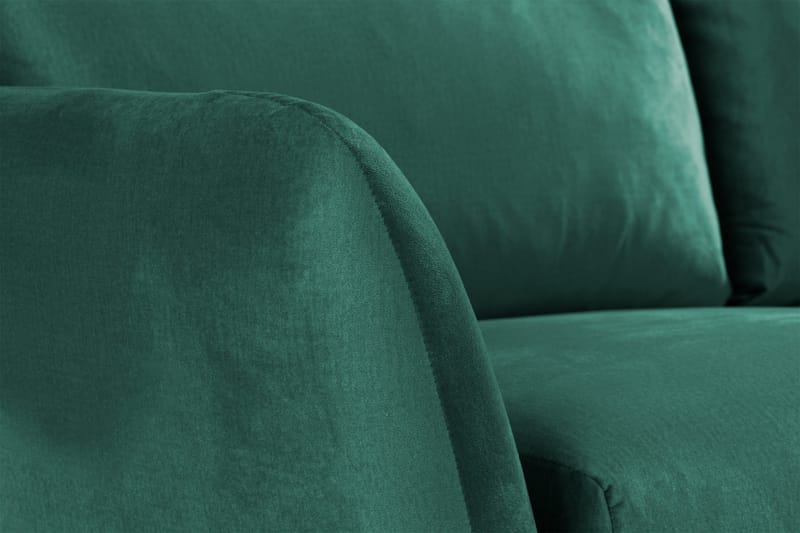 Trend 2-sits Sammetssoffa - Grön - Möbler - Vardagsrum - Soffor - 2-sits soffor