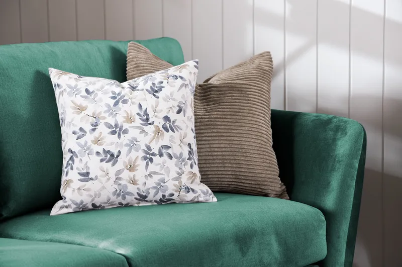 Trend 2-sits Sammetssoffa - Grön - Möbler - Vardagsrum - Soffor - 2-sits soffor