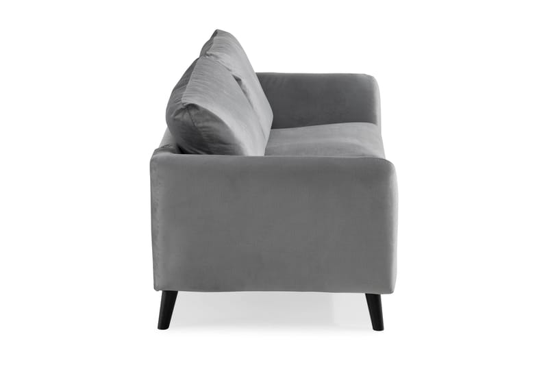 Trend 2-sits Sammetssoffa - Ljusgrå - Möbler - Vardagsrum - Soffor - 2-sits soffor