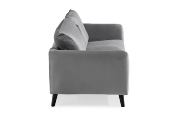 Trend 2-sits Sammetssoffa - Ljusgrå - Möbler - Vardagsrum - Soffor - 2-sits soffor