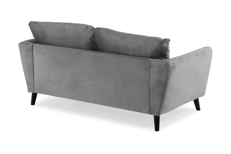 Trend 2-sits Sammetssoffa - Ljusgrå - Möbler - Vardagsrum - Soffor - 2-sits soffor
