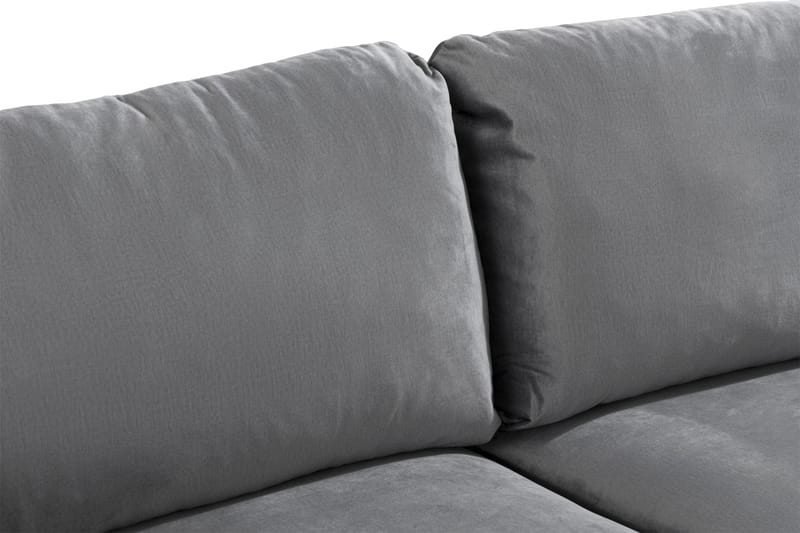 Trend 2-sits Sammetssoffa - Ljusgrå - Möbler - Vardagsrum - Soffor - 2-sits soffor